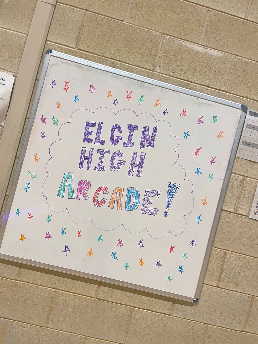 MissFramePE's tweet photo. This morning @ElginHighPe turned into a mini arcade for our ASN class!🕹️👾
Bowling Alley🎳
Dance Mat🕺
Air Hockey🏒
Shoot a Basket🏀
Strike a Goal⚽️
S3 Elective were able to to gain some inspiration for their leadership block💭
@ElginHighHT https://t.co/4d9zx5RfE2