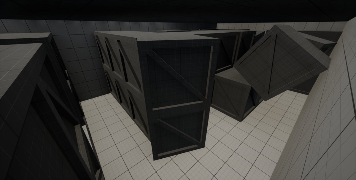 _CoryAllan's tweet photo. Finished my blockout for a new team project called Percival. The level still needs refining and changing architecturally to make sense but I'm happy with this for now.
#gamedevelopment #gamedesign #leveldesign #Blockout #uclan #games #gameindustry #gamedesigner #unrealengine5 https://t.co/lJrfpDoLg1