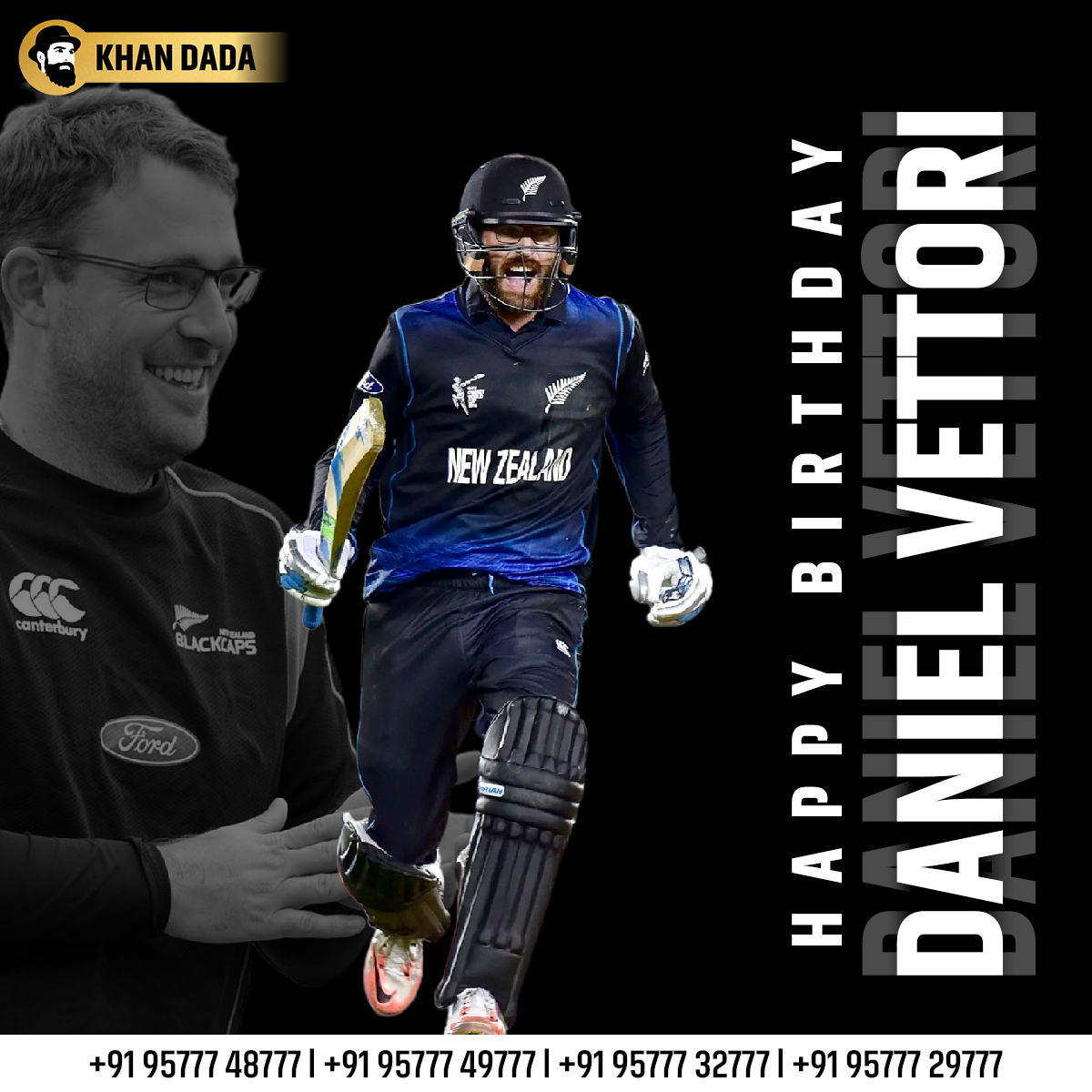 A very happy birthday!  Daniel Vettori      