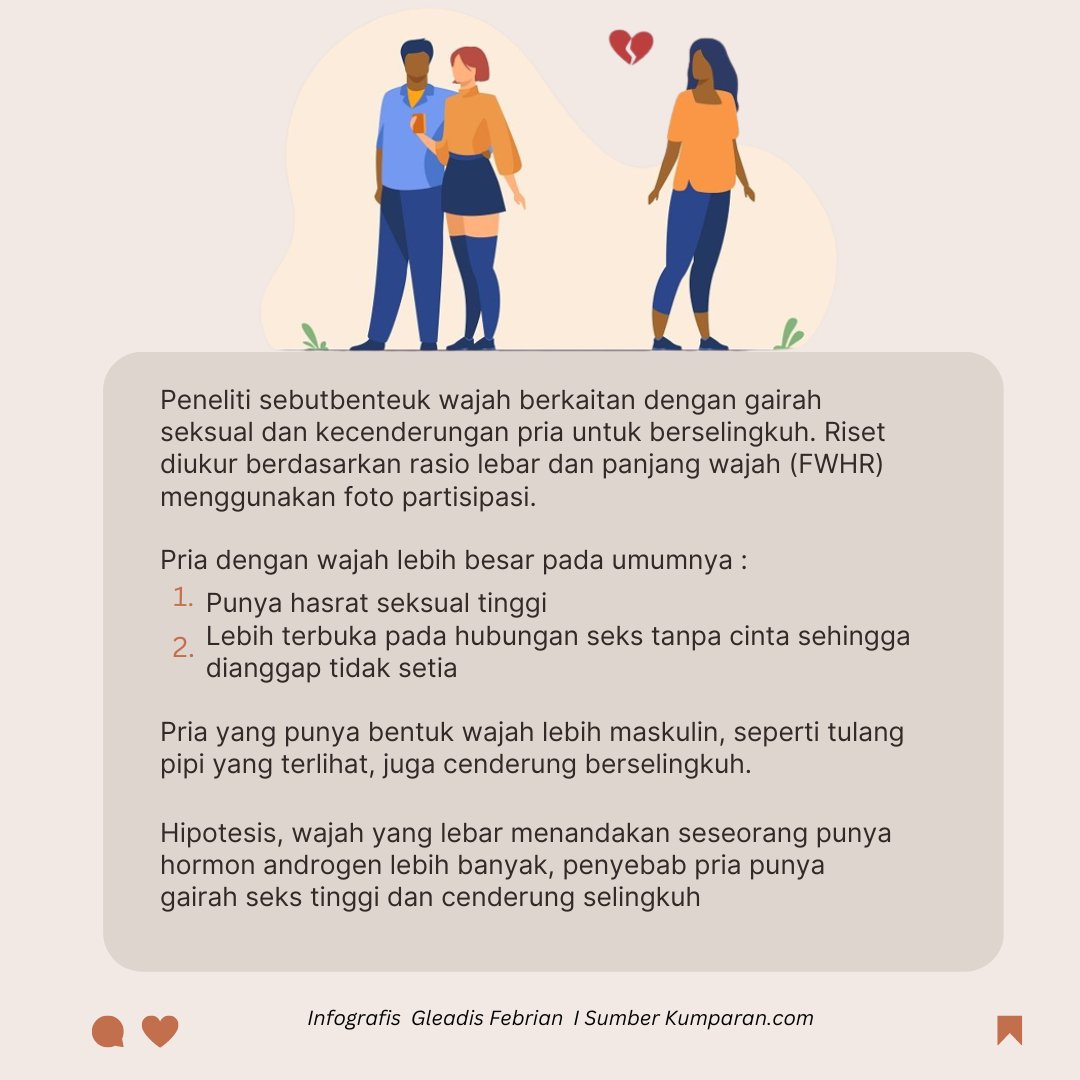deadline_co_id's tweet photo. Ini dia riset karakteristik pria tukang selingkuh guys. Tag teman kamu yang pernah di selingkuhin!
 😅

#deadline #UPDATE #perselingkuhan #diselingkuhin https://t.co/eENPgHz9gt