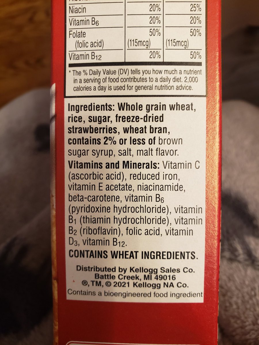 @KelloggsUS what exactly is a bioengineered food product? Which ingredient is bioengineered? Is this being used for our health or your profits? #readthelabel