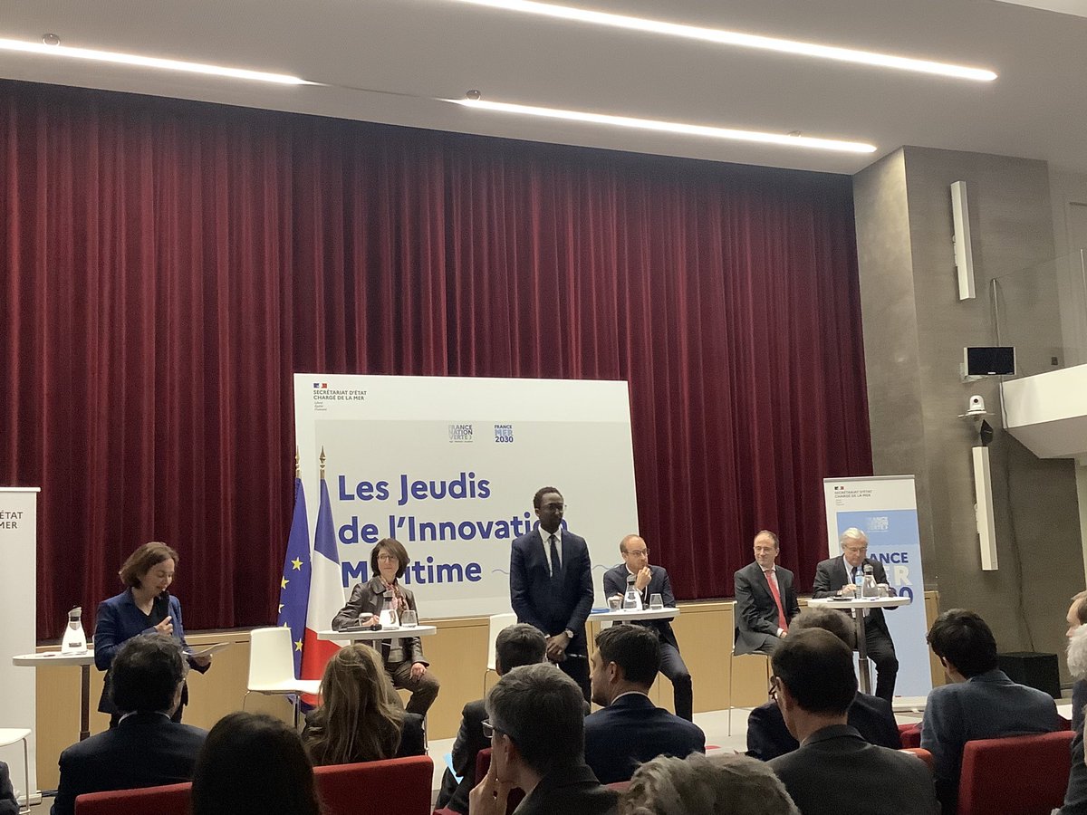 _FrancoisDaniel's tweet photo. « Faire de la mer, un enjeu au cœur de la transition énergétique, venant renforcer la souveraineté de notre pays » @HerveBerville @MerGouv lors des jeudis de l’innovation maritime https://t.co/kxzM13QyD4