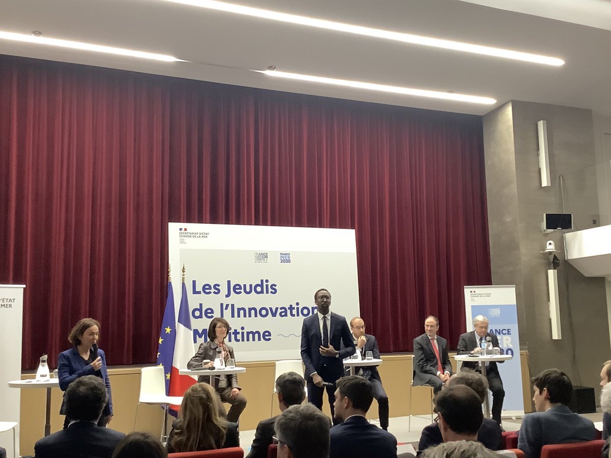 _FrancoisDaniel's tweet photo. « Faire de la mer, un enjeu au cœur de la transition énergétique, venant renforcer la souveraineté de notre pays » @HerveBerville @MerGouv lors des jeudis de l’innovation maritime https://t.co/kxzM13QyD4