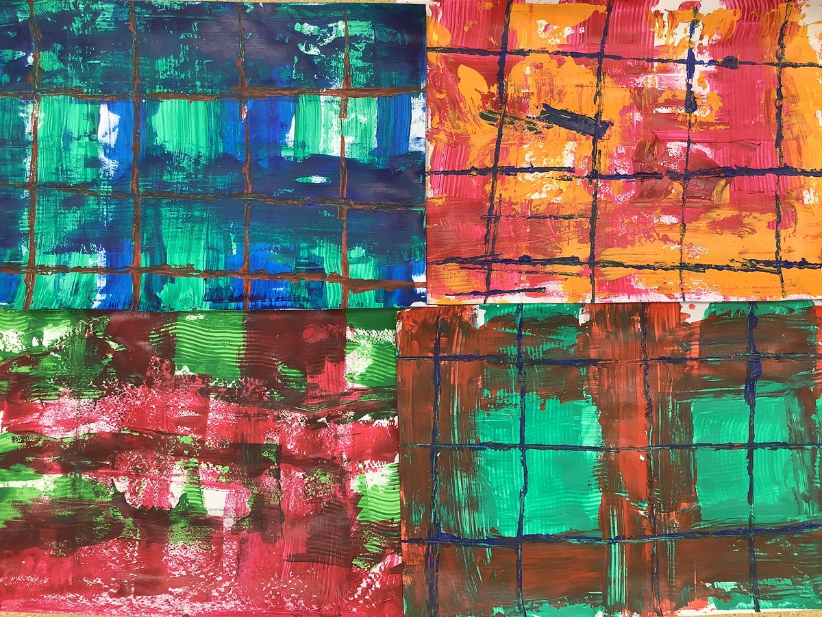 MissArtyPCarr's tweet image. Only a day late, for Rabbie Burns day. POD 2’s lovely tartan using cardboard and paint.
#artteaching
#specialeducation
#ASN
#artscarrongrangesch
#youngartist