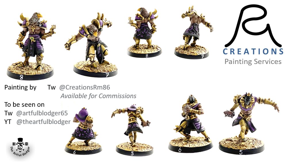 CreationsRm86's tweet photo. 1/2
My latest commission, as seen on the pitch at Birmingham's MBBL for @artfulblodger65
Khemri / Tomb Kings by @willyminiatures
Skeletons, Blitzras and Throwras
#BloodBowl #MBBL
#painting #commissionsopen https://t.co/ejCGZbuH2B