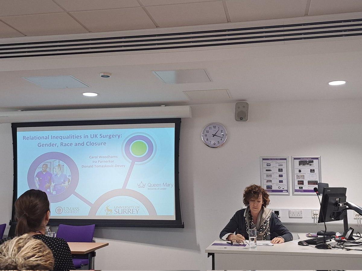 DrKrysWilkinson's tweet photo. Brilliant to hear from @CarolWoodhams1 presenting at @CIPD ARC on relational inequalities in UK Surgery
#cipdARC https://t.co/J2affMfzVZ