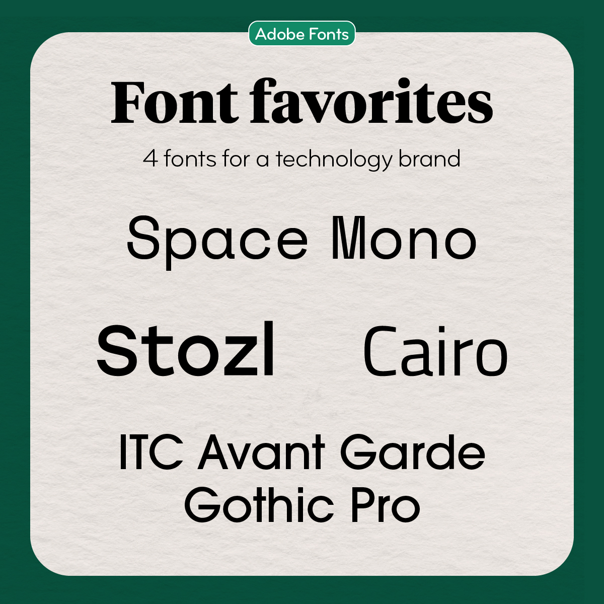 We asked the MOO Creative team their favourite fonts for tech brands. Here are their picks. 👇