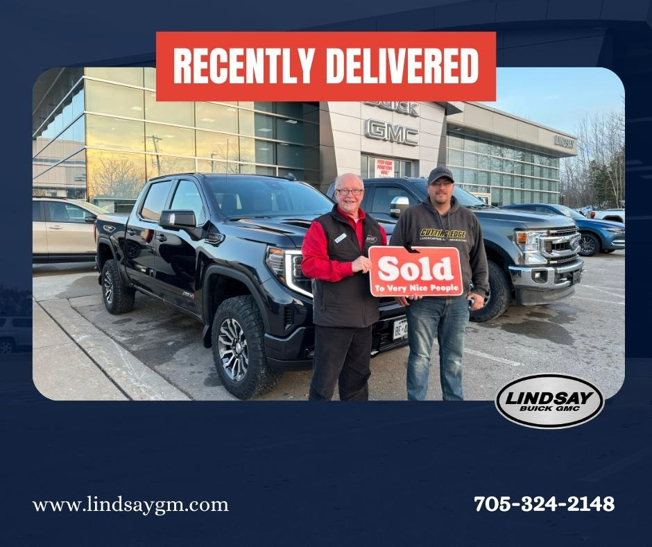 Another great delivery at Lindsay Buick GMC.
