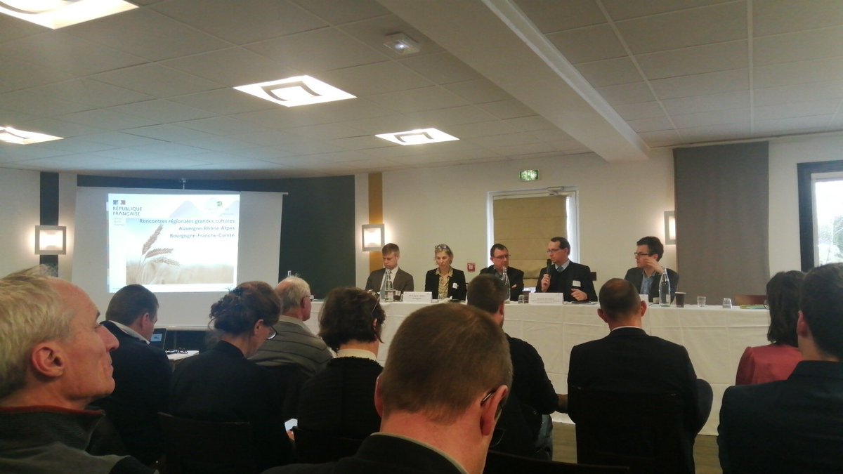 Début des rencontres régionales grandes cultures Auvergne Rhône-Alpes et Bourgogne Franche-Comté 🌱➡️  <a href="/FranceAgriMerFR/">FranceAgriMer</a>