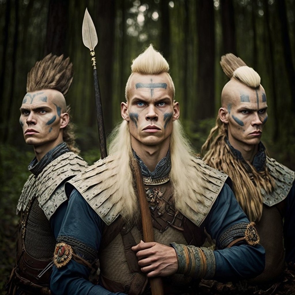 Wat krijg je als je een AI loslaat op de historische bronnen van Friese kampvechters anno 1400? <a href="/jorishoebe/">Joris J. Hoebe</a> maakte AI art geïnspireerd op 𝙑𝙧𝙞𝙟𝙝𝙚𝙞𝙙, 𝙑𝙚𝙩𝙚𝙨, 𝙑𝙖𝙜𝙚𝙫𝙪𝙪𝙧🔥. 
Meer weten over de echte krijgers en hun wapengebruik? friesmuseum.nl/polsstokspeer