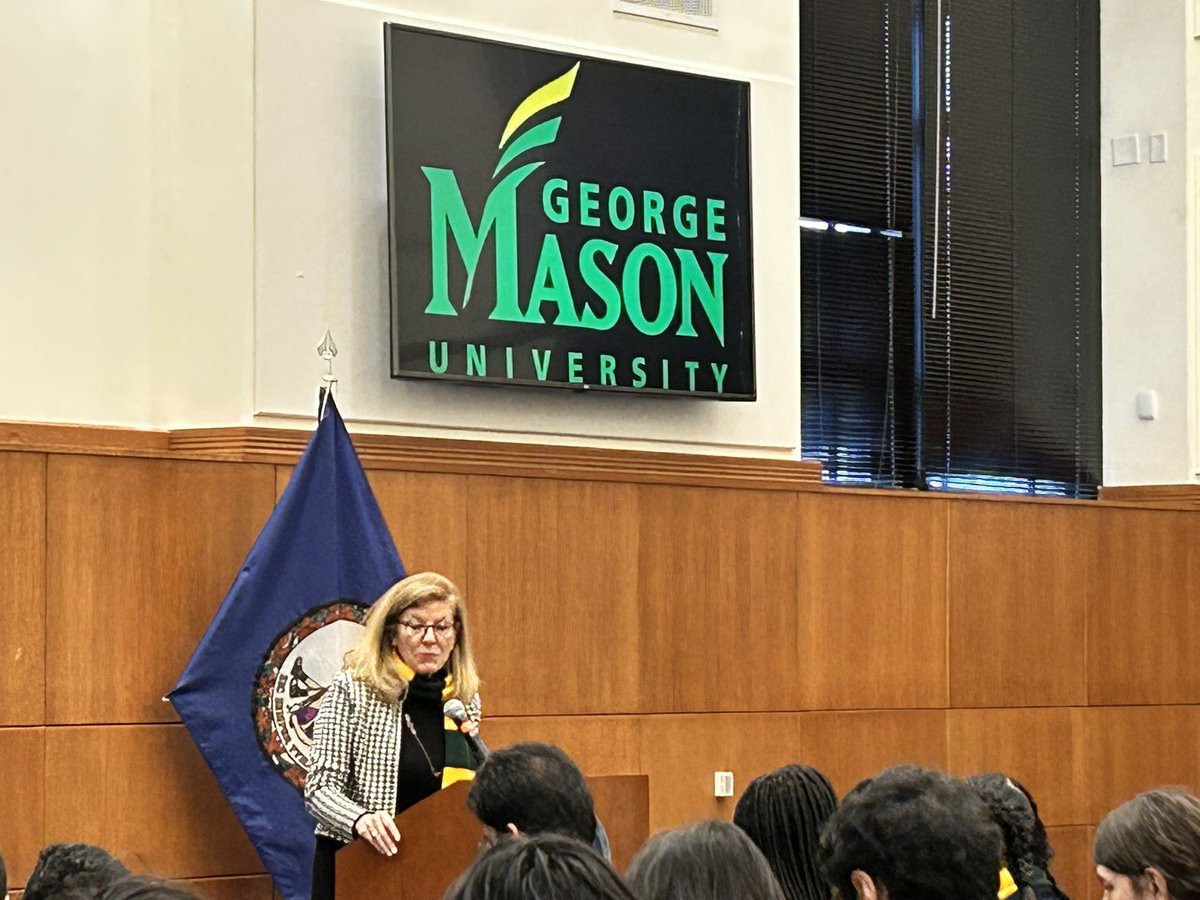 Mason students are in Richmond today! Right now, meeting w Sec Guidera!