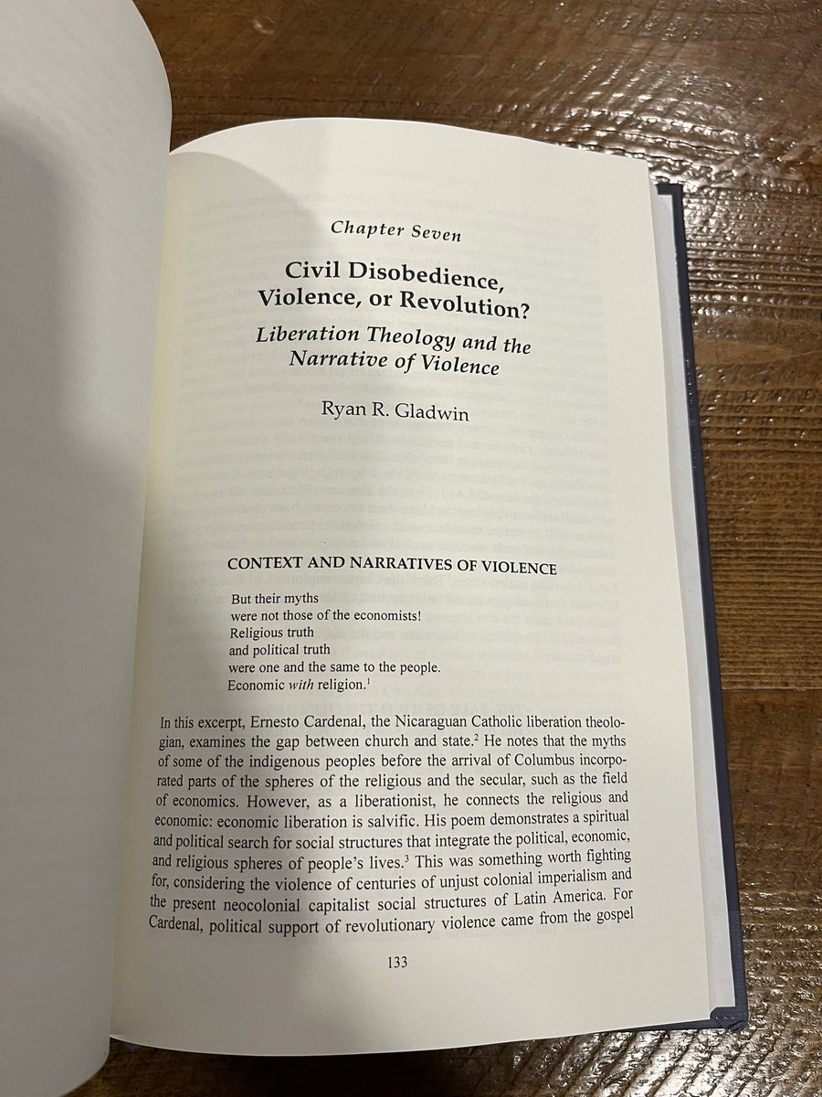 rrgladwin's tweet photo. Received a copy of “Uncivil Disobedience: Theological Perspectives” where I have a chapter on “Civil Disobedience, Violence, or Revolution?: Liberation Theology of the Narrative of Violence.” Thank you to David Gides for all he did to bring this project to fruition. https://t.co/7I51esCrxe