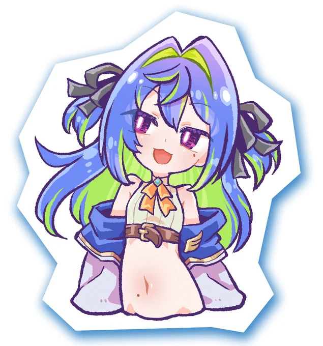へそ #デフォルメ絵を流してデフォルメ民を増やそう 