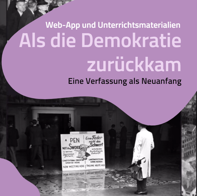 hlz_pb's tweet photo. Passend zu unserer Web-Story der Ausstellung „Als die Demokratie zurückkam – 75 Jahre Verfassung in Hessen und Fulda“ gibt es auch eine Web-App zur Hessischen Verfassung (https://t.co/v1qZToY79B) sowie digitale Materialien für Lehrkräfte: https://t.co/2Z97zk6Ab3. https://t.co/ner3wuByRf