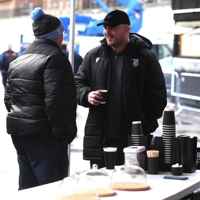 URCOfficial's tweet photo. Need a coffee? Look no further than @FatDragonCoffee ☕️

Get to know @Dillon3_ and @BradThyer business venture 👇

#BKTURC #URC | @Cardiff_Rugby