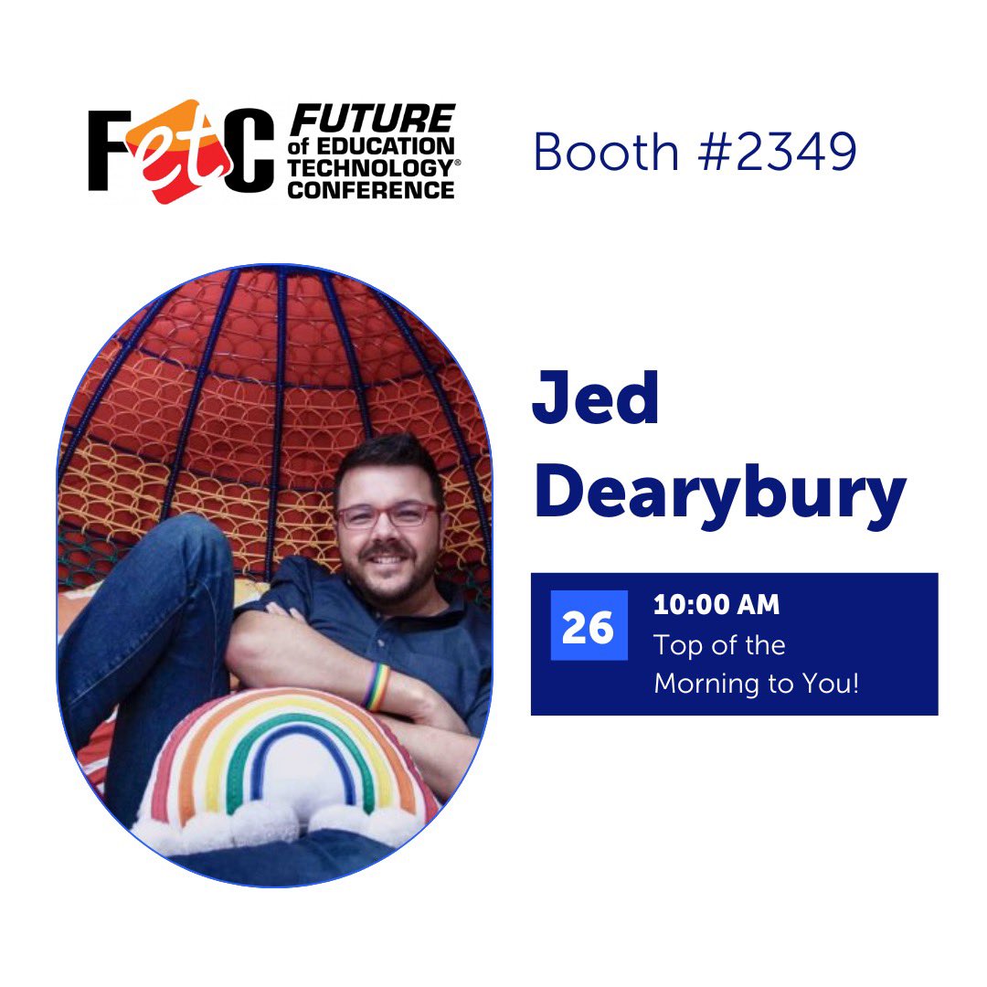 spaces_edu's tweet photo. Havenโt met @mrdearybury yet? Come see his LAST demo at our Booth 2349 at 10 am this morning! #FETC #GrowthOverGrades #PlayfulClassroom @mjmcalliwrites @biologygoddess @alicekeeler @dene_gainey https://t.co/aFR4HMVL1l