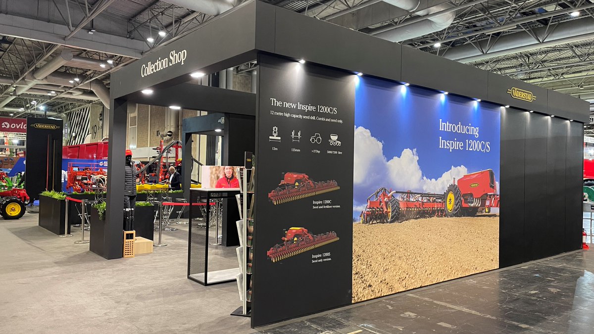 Earlier this month we delivered our first stand of the year for our client @vaderstaduk for @lammashow 2023. For #Lamma 2023 we added new retail display units for the new look #Vaderstad collection shop. Take a look at the final photos. ▪️ #design #exhibition #lamma2023 #lamma