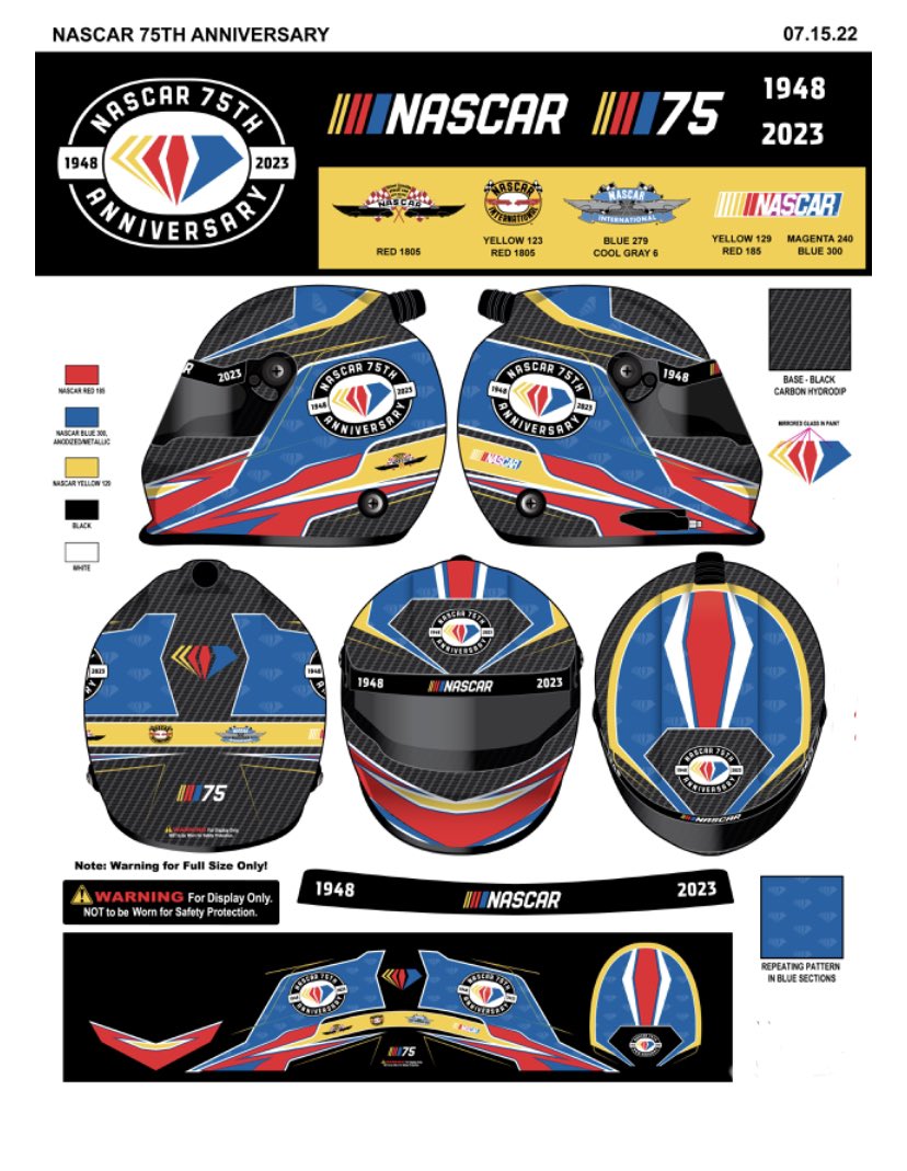 MaceTheAce4's tweet photo. The helmet that I designed was on Jimmy Fallon and it was signed by Jeff Gordon!! This is the coolest thing ever! #NASCAR75 https://t.co/QEbMk3XTjU