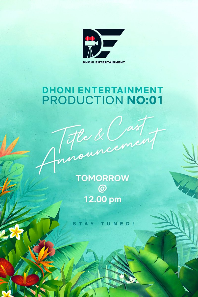 Namma Thala #Dhoni ku visiala podu #DhoniEntertainmentProd1 Title cast & crew announcement from tomorrow welcome to #TamilCinema