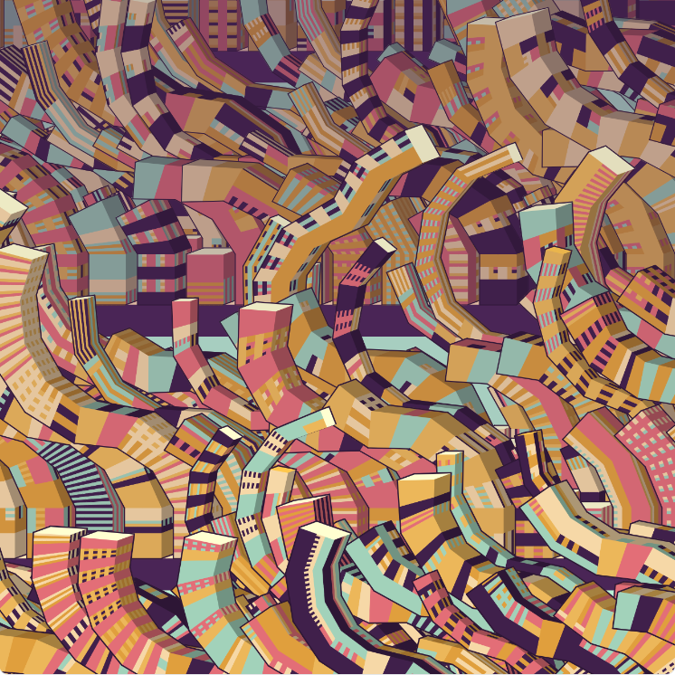 voxeliving's tweet photo. One of my fav @artblocks_io projx. Now forgotten, yet another geriatric generative project that's all but gone to the grave. This is the sad side of #generativeart #NFTs 🤔@aaronpenne Any thoughts on this? #ecumenopolis https://t.co/6Z4Qx8c74Y