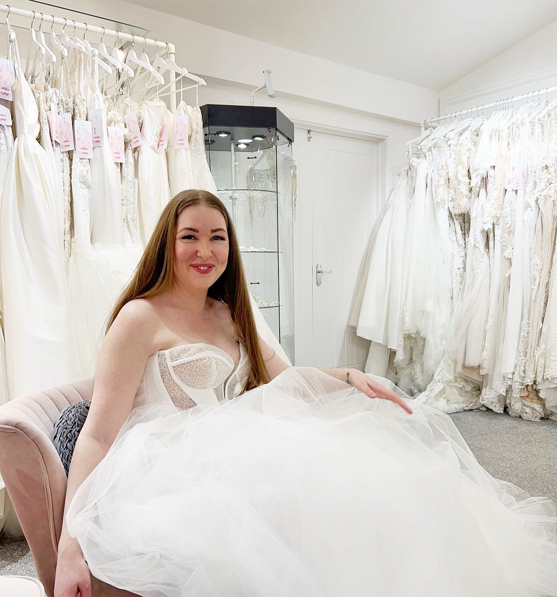 You’ve got to try a least one princess dress right? #weddingdress #weddingdressshopping