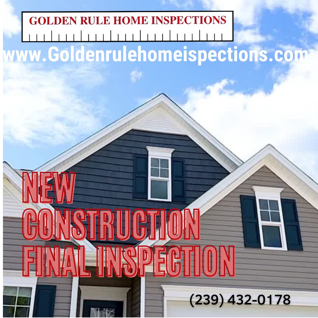 Protect your new home from a disclosure disaster with a quality home inspection!
#fortmeyers #homeinspector #newhome