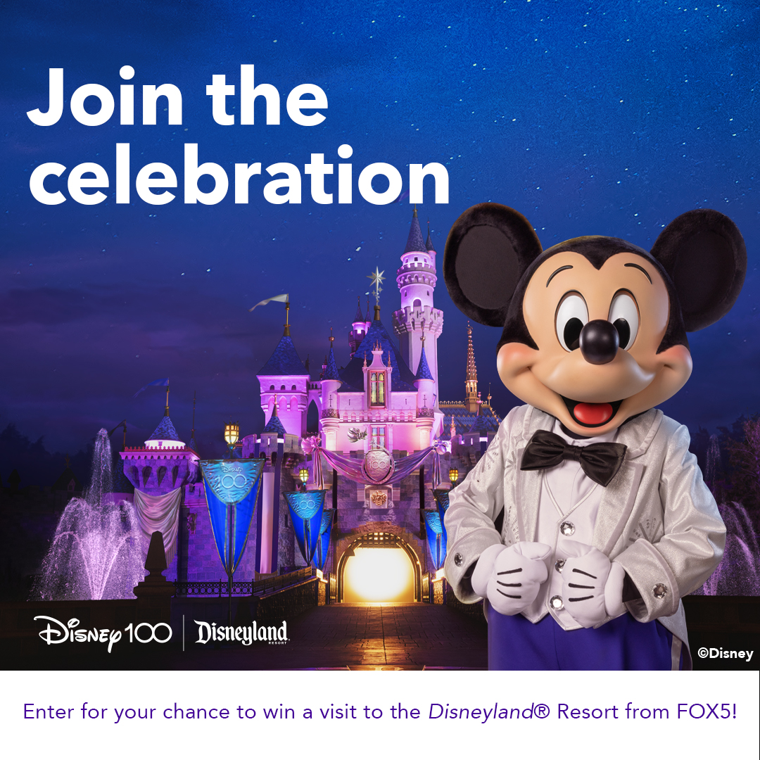 Watch FOX5 News tomorrow morning, 6 a.m. to 10 a.m., for your chance to win tickets to the Disneyland Resort! 
DETAILS: https://t.co/AmAis8Xm6P https://t.co/bLTcaRBo9z