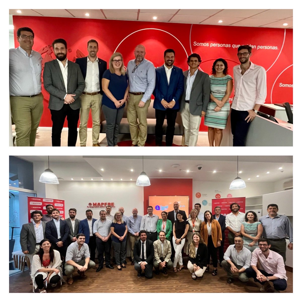 Mcecidl's tweet photo. Gracias por visitarnos ⁦@jmartinezarroyo⁩ ⁦@gharispe⁩ y compartir con el Equipo Directivo y Líderes de ⁦@mapfre_UY⁩ un excelente conversatorio sobre “ Los Clientes demandan experiencia memorable”. Muchos desafíos que nos motivan a brindar lo mejor.
#SomosMAPFRE https://t.co/ljNe02ksGE