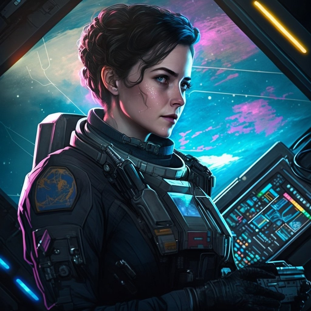 nicolasgandon61's tweet photo. Meet Captain Aria Reynolds, a determined command woman who leads the Nexus Expedition through the stars! #spaceexploration #leader #powerfulwoman
2/6
#midjourney #midjourneyfaces #spaceexploration #womeninleadership #astronaut #spaceadventure #femalecaptain #womeninstem #strong https://t.co/BRThi5Fgzg