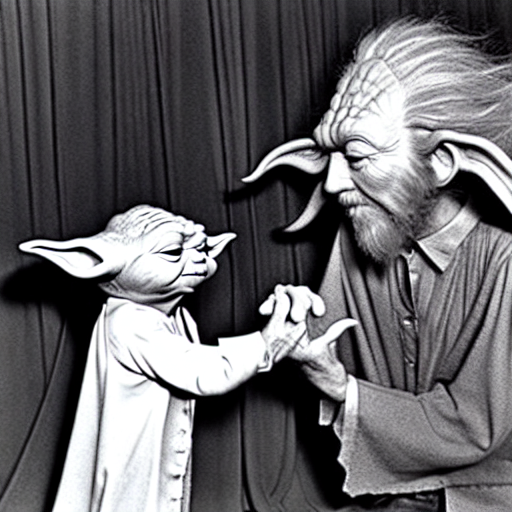 never meet your heroes. jim henson meeting yoda for the first time