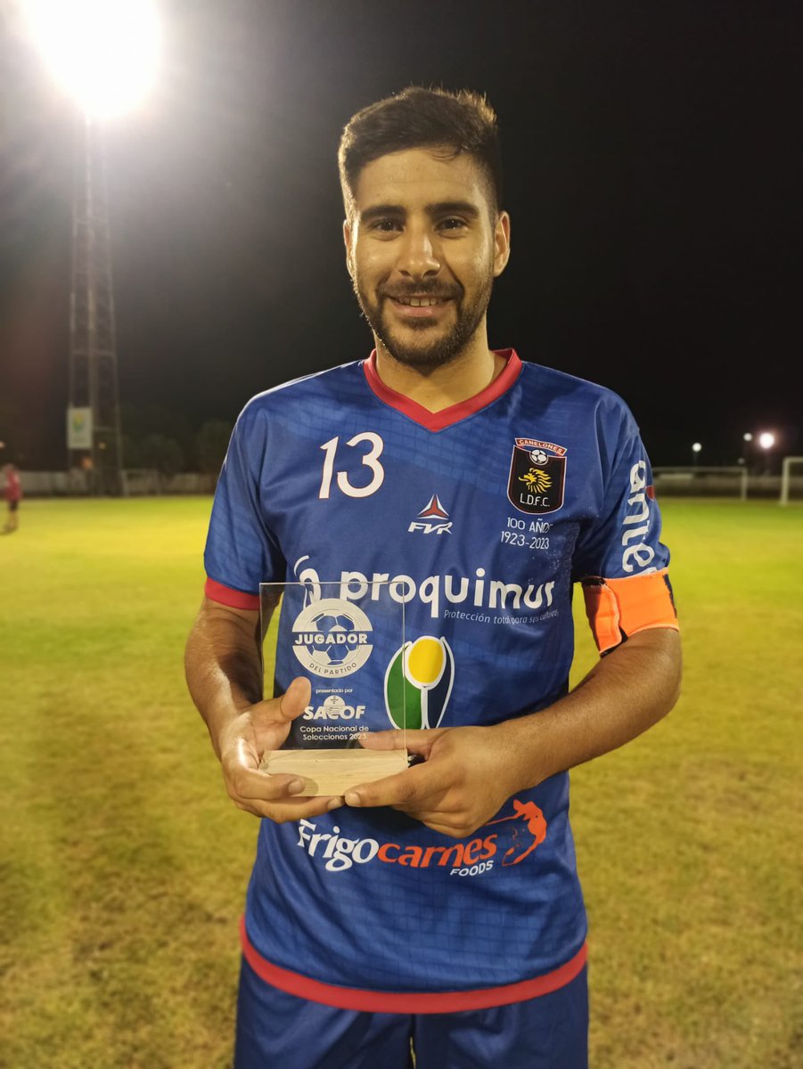 El jugador SACOF del partido entre Canelones y Florida fue el delantero canario Facundo Camejo.