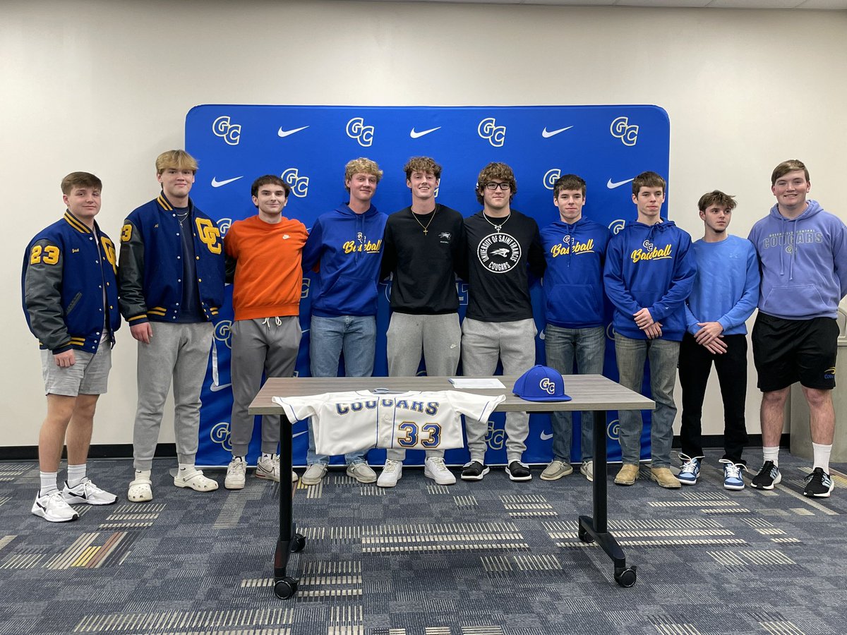 Congratulations to Jaden Markus on continuing his baseball career at the University of Saint Francis! 

@gccougarbaseba1 <a href="/sfcougars/">SF Cougars Athletics</a>