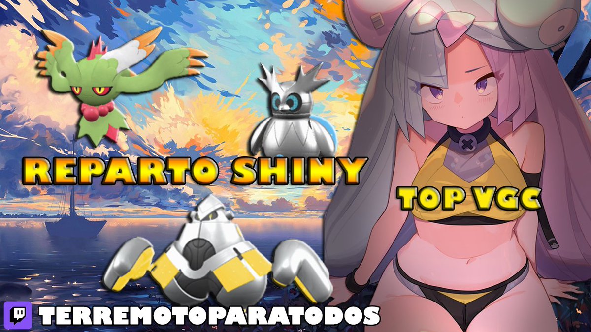 gutiterremoto's tweet photo. ✨¡REPARTO POKÉMON SHINY!

TOP 3 RANKED:
🥇MELENALETEO
🥈FERROPALMAS
🥉FERROSACO 

¡Todos estos pokémon shiny y en su versión competitiva para poder unirlos a tus equipos VGC, vení a buscarlos a nuestro stream!

🔴EN VIVO
📍https://t.co/XrUMJTXDxd https://t.co/tDkACnCPjt