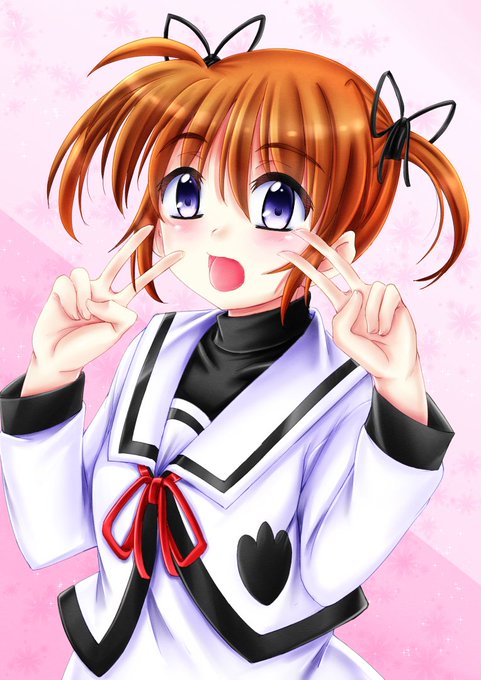 昨日の2月2日がツインテールの日だったらしいので、なのはさんをラクガキしてみた。もっと軽い感じに描けるようになりたいなぁ～ 