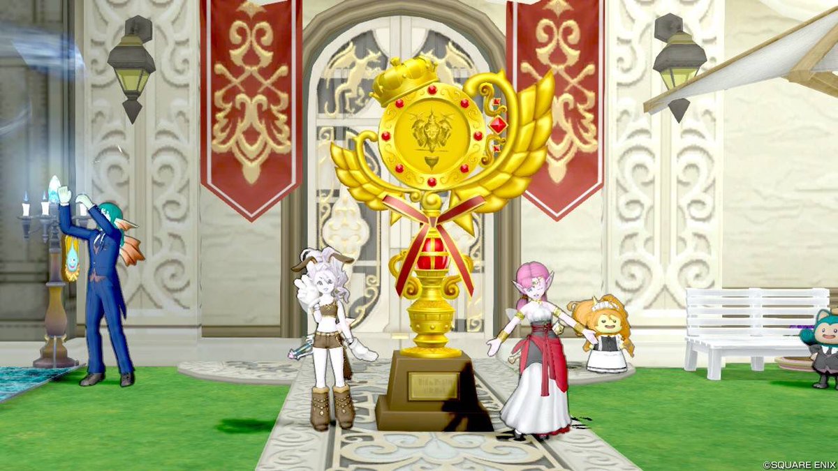 実装日に行けなかったジェルⅣに行ってきましたー
みんなクソ雑魚って言ってたけど、武構成で1飯勝てなかったよ…
でもレン構成にしたら１発でした！
かわゆいフレさん達お誘いありがとね❤️

〜おまけ〜
ヴァリキャン？で貰ったトロフィー🏆
高得点なかなか出せない！