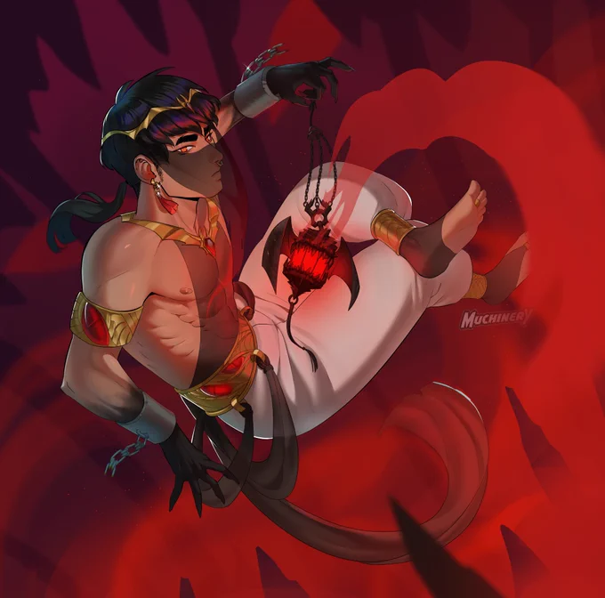 my Oc Kyross in a djinn AU 
