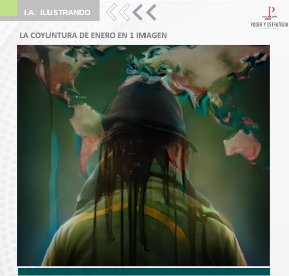 podertactica's tweet photo. En nuestro PULSO PAIS de enero incorporamos (entre otros productos) un resumen de la coyuntura nacional expresada en una imagen realizada por medio de Inteligencia Artificial. El insumo fueron nuestros análisis del mes, y esta imagen que te dejamos es uno de los resultados #IA https://t.co/D7ovujIF53