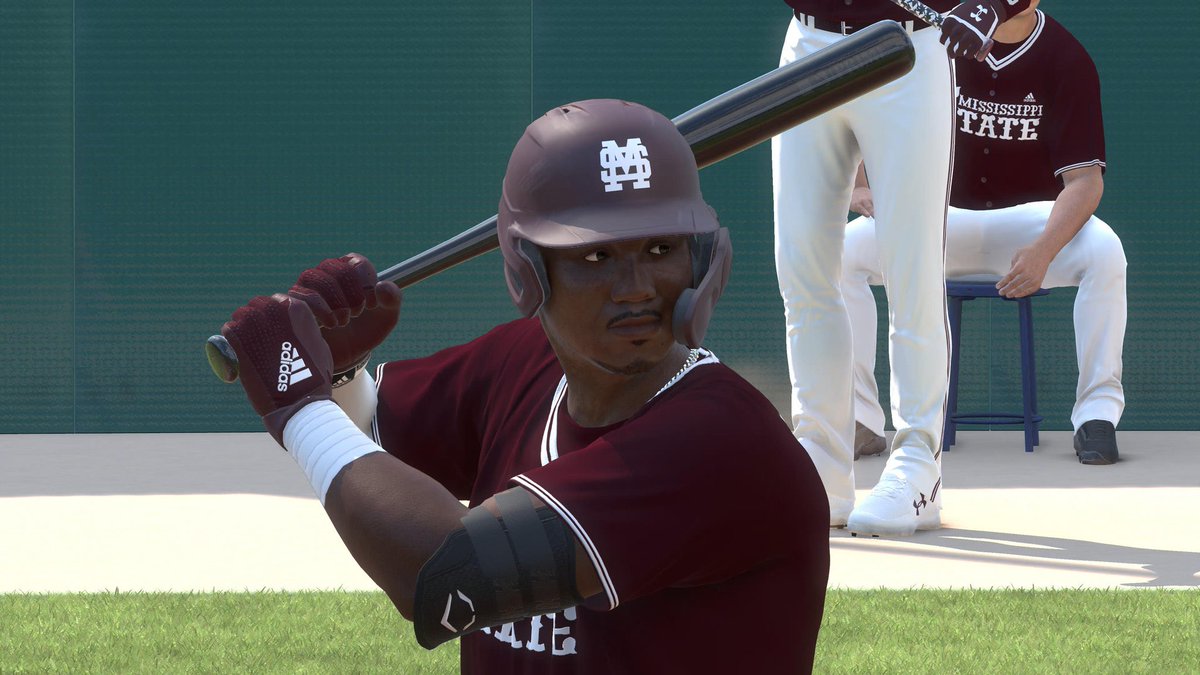 NcaaMlb's tweet photo. Mississippi State Freshman Dakota Jordan! Can’t wait to see him play in just a few weeks! @Kota_1k #HailState #MLBTheShow https://t.co/B5zxJTBLPp