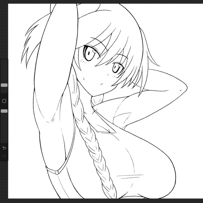 線画。

塗る。 https://t.co/5MFr467gUq 