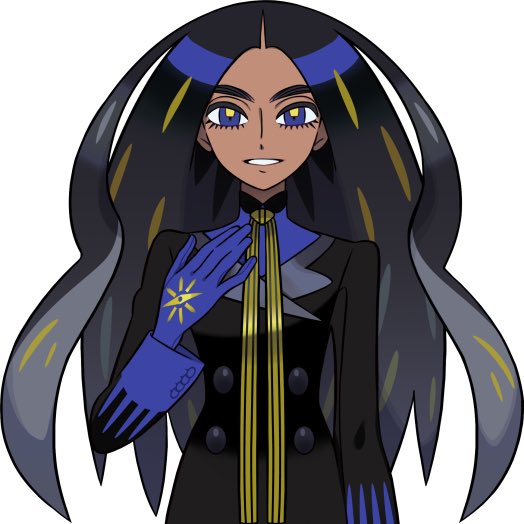Geeta from Pokemon SV looks so good without her blazer , I wish they kept that look for her 
