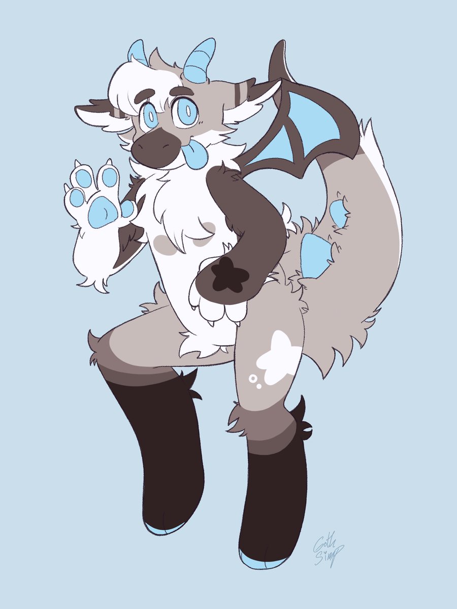 GothCutieXO's tweet photo. Discord commission for meowbarf #furry #dragon #art #myart #commission https://t.co/xsxao9OUkR