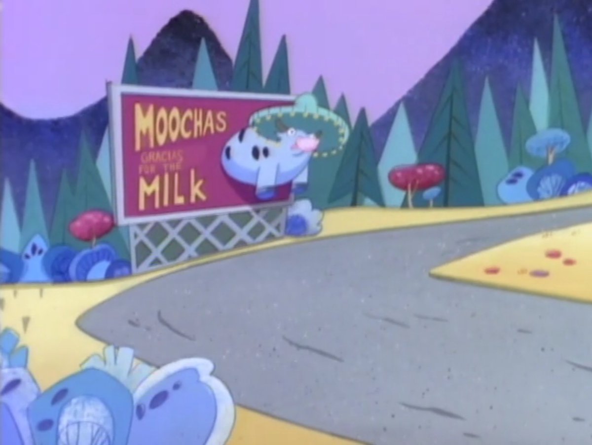 BrandFictive's tweet photo. Moochas Gracias for the Milk gimmick object billboard
The Angry Beavers: Tree's Company (1997) https://t.co/BECjBzg2yP