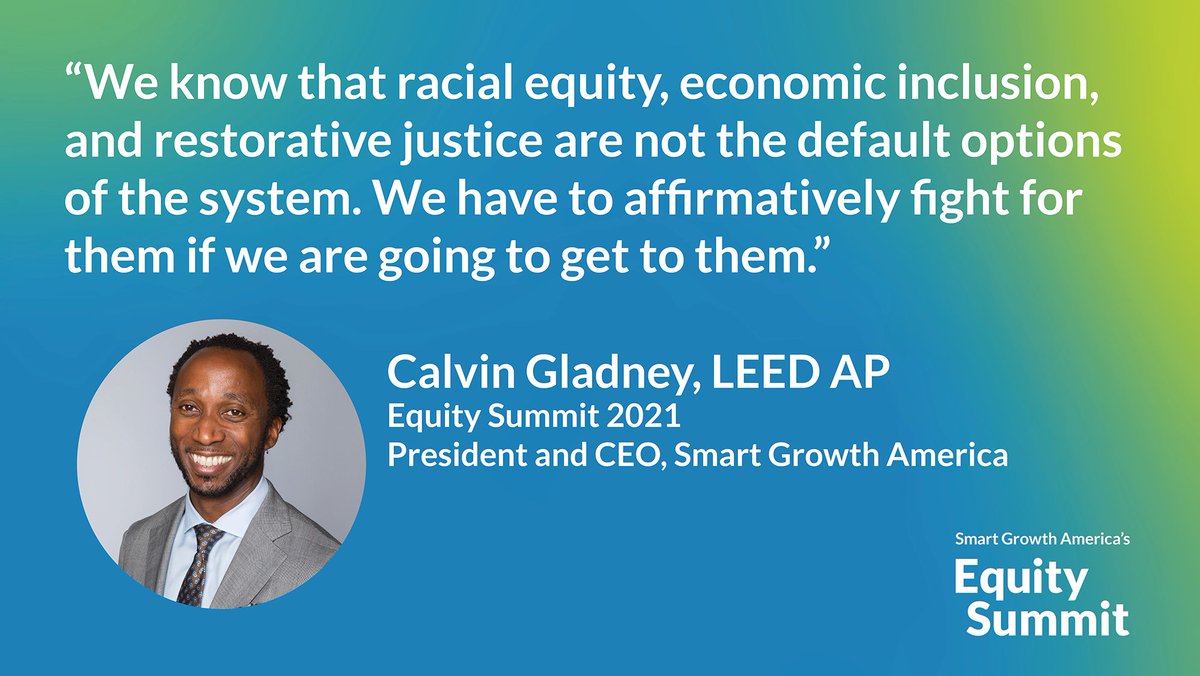 Equity is integral to any smart growth approach. 

Learn how to include equity in your transportation, environmental justice, and housing practices by attending the #SmartGrowthEquity Summit.

🎟️ Grab your tickets today: tinyurl.com/Equity-Summit