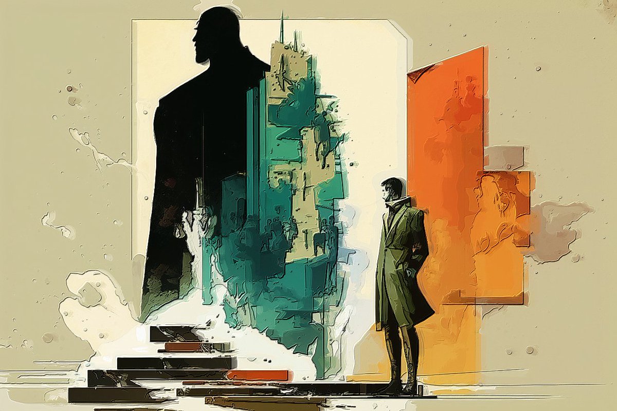 tladb's tweet image. 'Art' has no value
#Midjourney: /imagine style by John Harris by Keith Negley, "Art" has no value::2 --ar 3:2 --s 90 
#StudioArtist: PASeq / _Natural Media with vector paints/ Acrylic Thick Vector #AIArtwork
