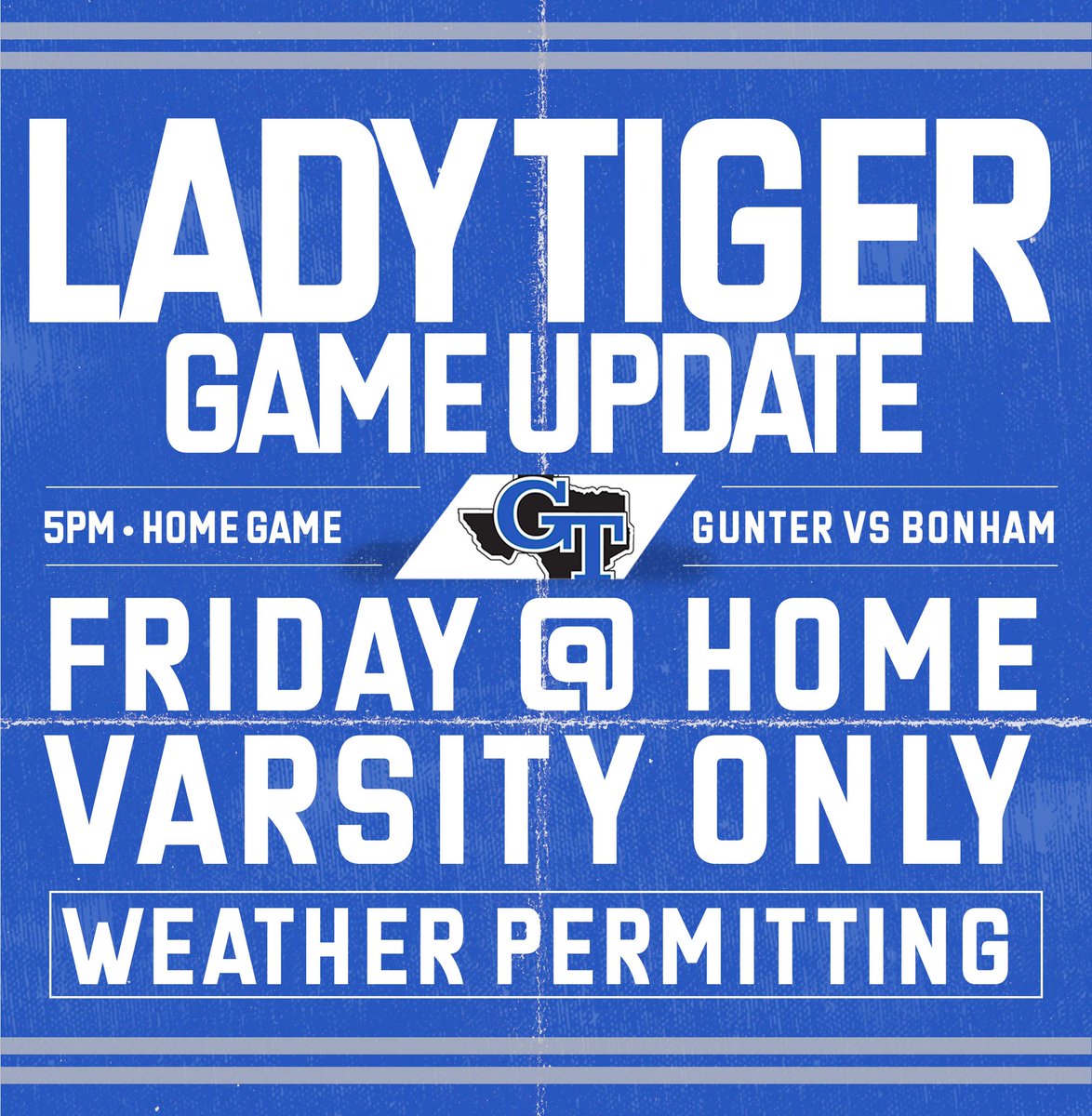 ‼️ Game Day Update ‼️ 

💙🤍🖤 Senior Night for our Lindsay girl!!! 💙🤍🖤

Brave the weather (safely) and come support us tomorrow at 5! Let’s go!! 😤
#buildthehouse
