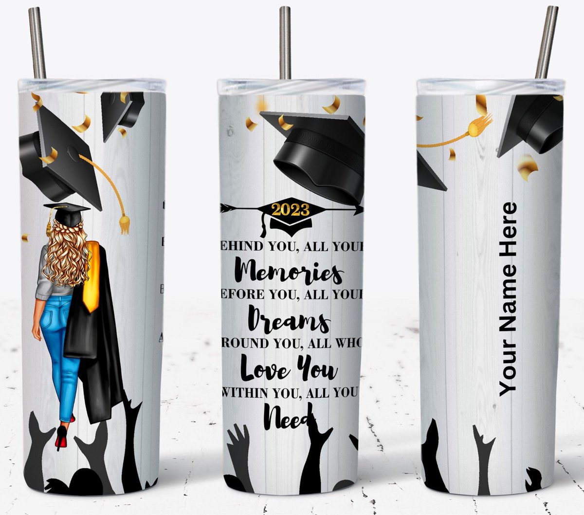Sante01228135's tweet image. Excited to share the latest addition to my #etsy shop: 2023 Graduation Tumbler Wrap 20oz Skinny, Add Your Name, Graduation Senior 2023 Sublimation Design, Girl Graduation Gift, Tumbler Wrap PNG etsy.me/3JBm7Ku #addname #graduation #2023senior #graduate #phrases