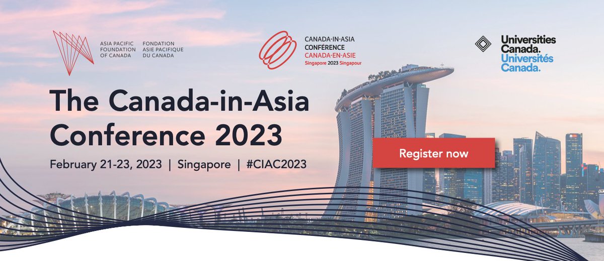 In less than three weeks, the inaugural Canada-in-Asia Conference will take place in Singapore Feb 21-23 and gather leading minds and power-players in Canada and Asia to discuss the most pressing issues.

Register now for #CIAC2023 co-hosted with <a href="/univcan/">Universities Canada | Universités Canada</a>: canada-in-asia.ca