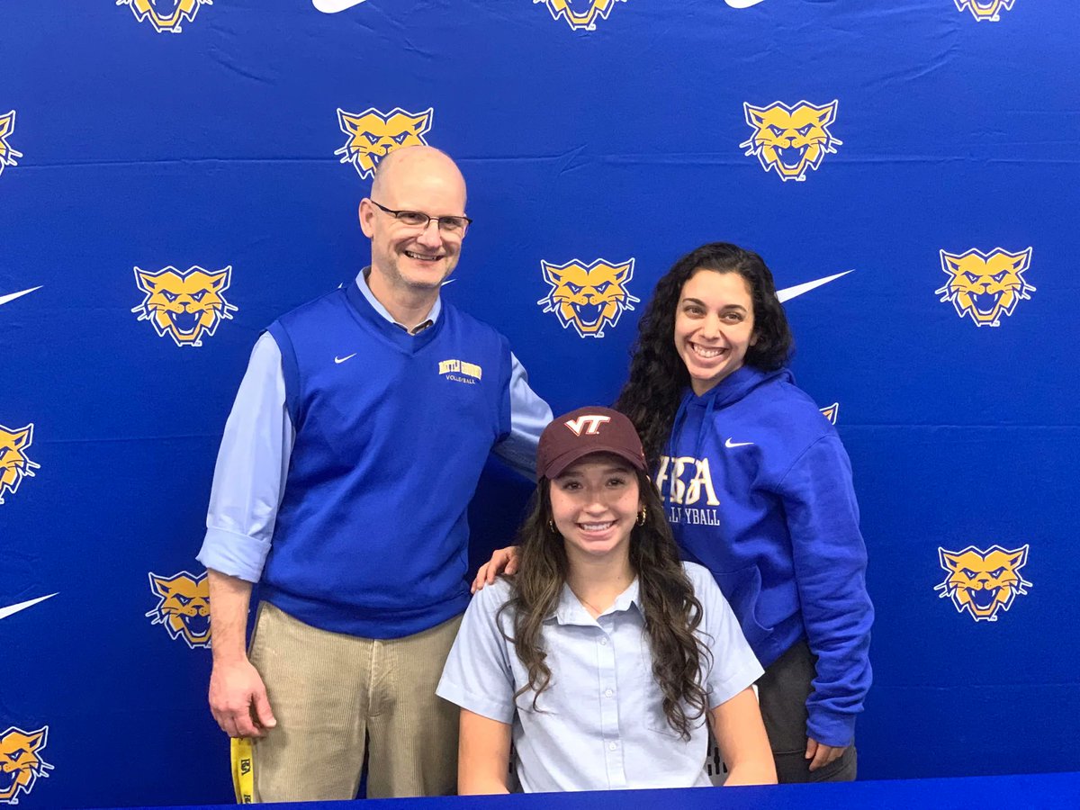 Today, senior Kyra Hampton announced she’ll join Virginia Tech’s volleyball program in front of friends, family, and faculty and staff.