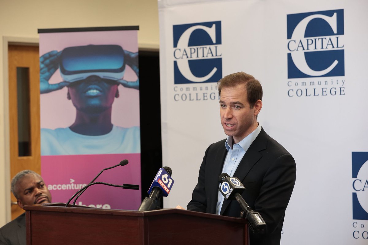 The new <a href="/Accenture_US/">Accenture US</a> Talent Hub at Capital Community College @capitalcc_ct which will offer paid internships to students leading to employment. It’s not just filling jobs — it’s creating pathways to careers in our community. Grateful to everyone who helped to make it happen!