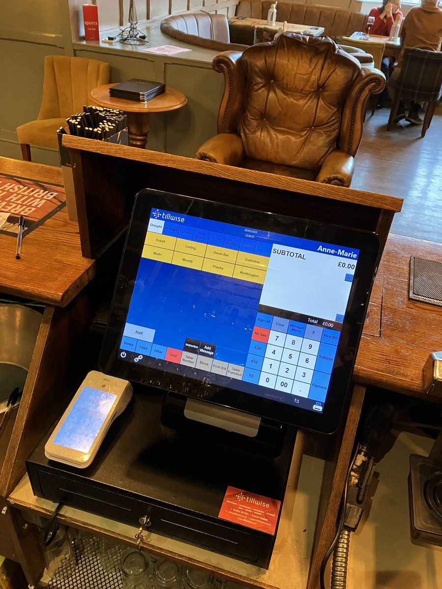 Tillwise's tweet photo. Epos System installed at Red Lion, Northop. Another business in North Wales upgrading their Point of Sale with us. #Epos #NorthWales #Wales #PointOfSale #SamTouch #Software #Install #Hospitality #Business https://t.co/2pGNHLe3LD